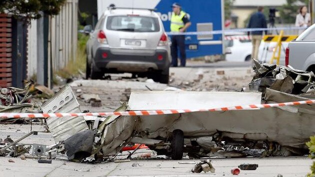 A plane crashed and killed a Hampton East man. The vehicle was left unrecognisable on a street in Chelsea. Picture: Nicole Garmston