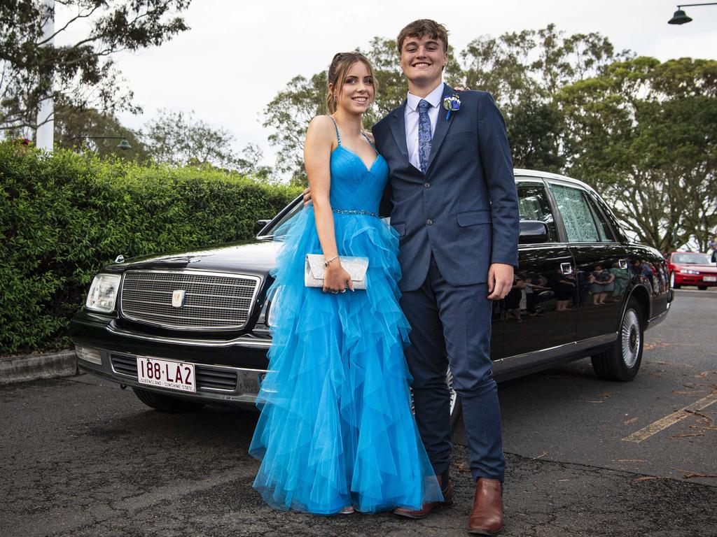 Graduates Maisie Muirhead and Jed Dawson at Toowoomba Christian College formal at Picnic Point, Friday, November 29, 2024. Picture: Kevin Farmer