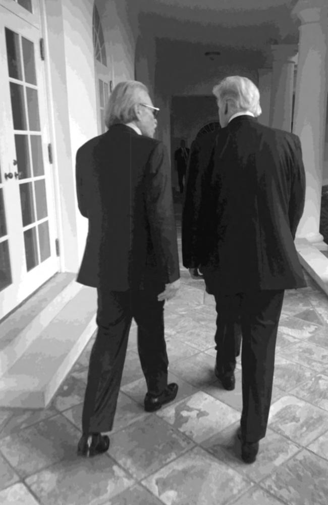 A second photo tendered as evidence in the Donald Trump case in New York from a dinner hosted at the White House in 2017 by Donald Trump to thank David Pecker.