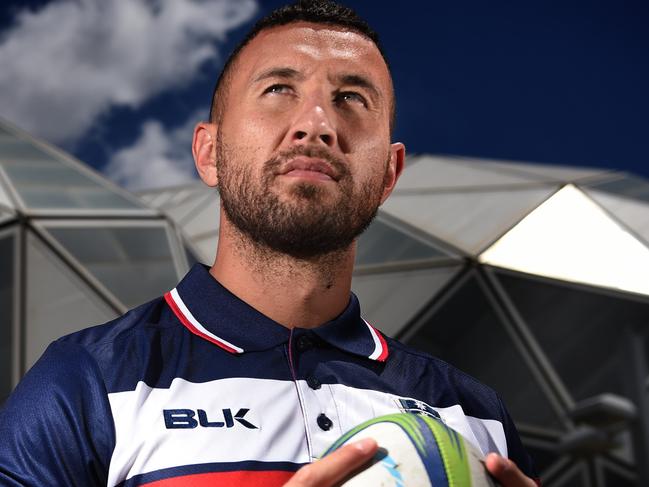 Quade Cooper, the bad boy of Rugby Union has now joined Melbourne Rebels. Picture: Tony Gough