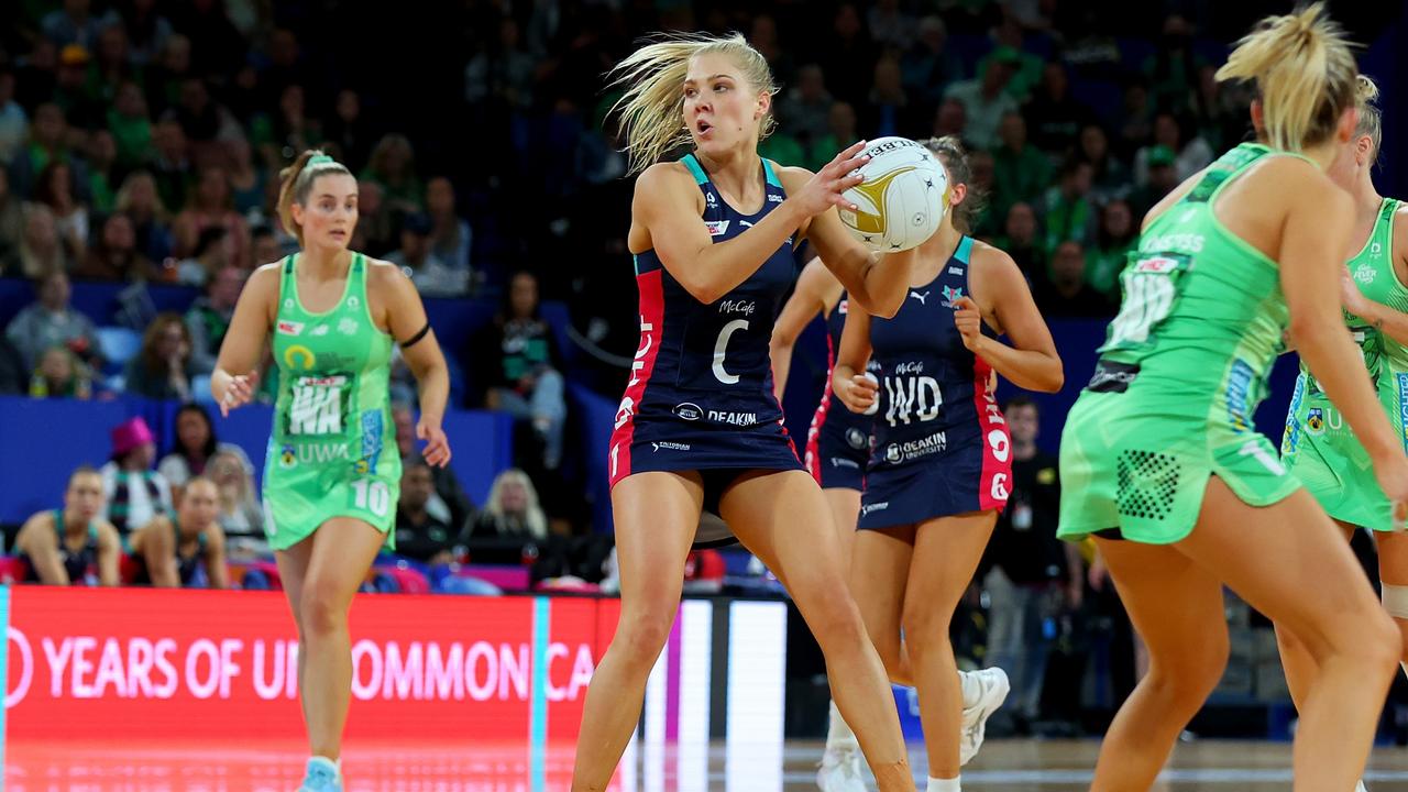 Kate Moloney tried all night to keep the Vixens within striking distance. Picture: Getty Images