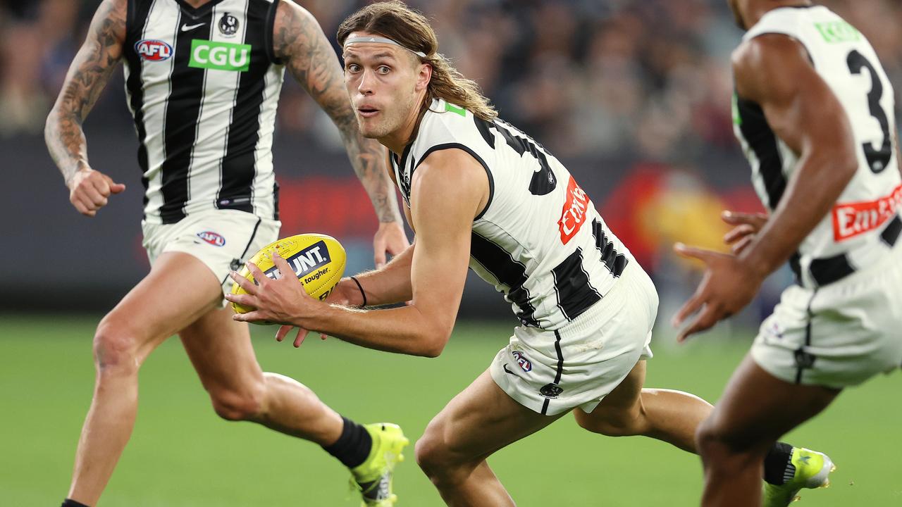 Darcy Moore was a rock down back to start the season. Picture: Michael Klein