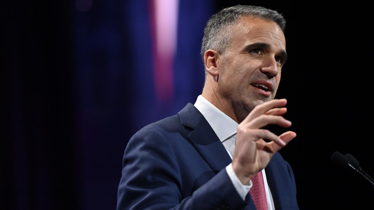 Premier Peter Malinauskas announcing South Australia's Housing Roadmap in a major speech at the Adelaide Convention Centre. Picture: Keryn Stevens