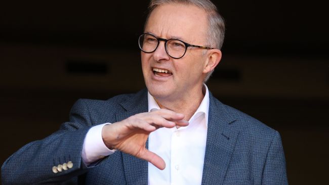 Anthony Albanese has rubbished Prime Minister Scott Morrison's promise to change his leadership style if he were to be re-elected. Picture: Liam Kidston