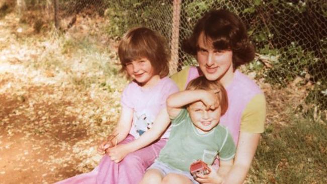 Marion Barter and her two children Sally and Owen.