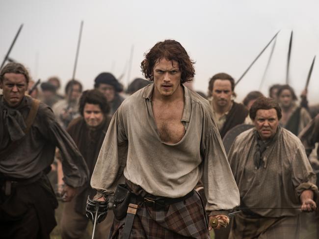 Sam Heughan as Jamie Fraser in Outlander.