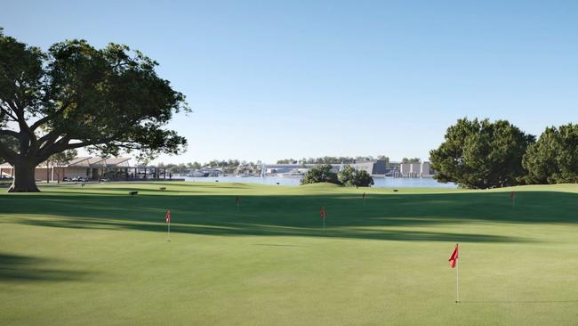 The site of the proposed eastern course has been vacant for years.