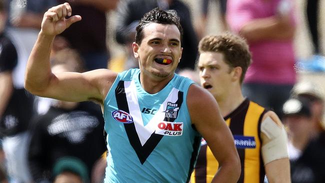 Port Adelaide’s Sam Powell-Pepper is set to make his AFL debut. Picture: Sarah Reed