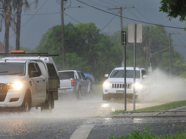 Heavy rain and storms hit the Ipswich region.