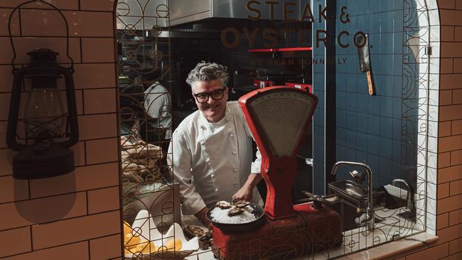 Sean Connolly at his West HQ restaurant Steak &amp; Oyster Co. Picture: Danilo Spirandelli