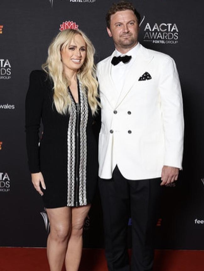 Rebel Wilson with Matt Reid at the AACTA Awards