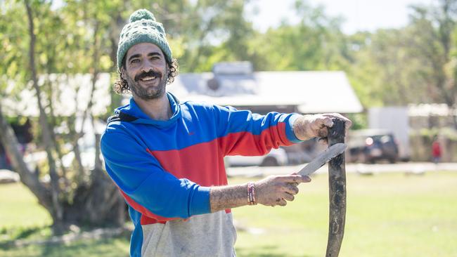 BARUNGA, AUSTRALIA - NewsWire Photos - JUNE 08, 2024: Sebastian Giarratana as the annual Barunga Festival, 375 km south of Darwin as the community of Barunga opens its doors to the world in a celebration of Culture, Sport and Art Picture: NewsWire / Glenn Campbell