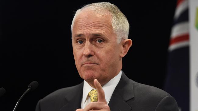 Australian Prime Minister Malcolm Turnbull speaks at a Lifeline luncheon in Sydney on Monday, Dec. 14, 2015. (AAP Image/Mick Tsikas) NO ARCHIVING