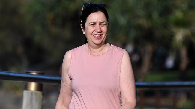 Queensland Premier Annastacia Palaszczuk is on the election campaign trail. Queenslanders go to the polls on October 31. Picture: NCA NewsWire/Dan Peled