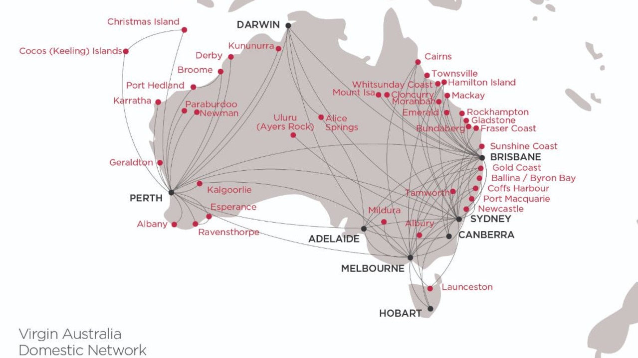 Services could be cut across Virgin Australia's domestic network. Picture: Virgin Australia