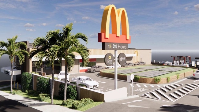 A concept photo of the new McDonald’s Chatswood store.