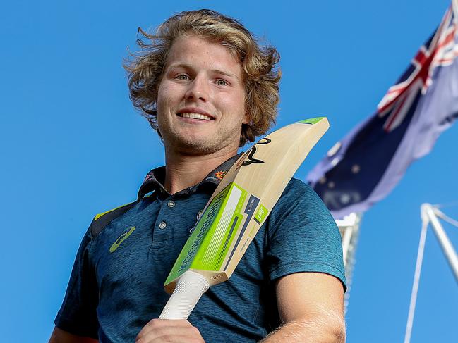 Victorian cricketer Will Pucovski has been picked for the Australian Test team in their first test against Sri Lanka at The Gabba in Queensland. Picture : Ian Currie