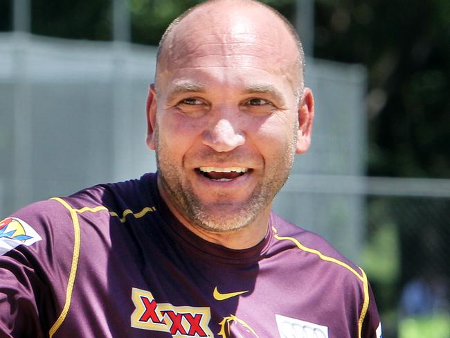 News. Ex league players play Softball for Charity. Gorden Tallis and Kerrod Walters.Pic Annette Dew