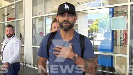 Virat Kohli at Melbourne Airport