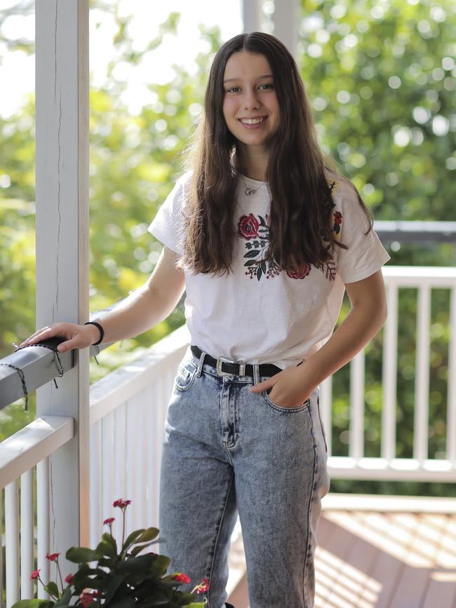 The reporter’s teenage daughter who has life-threatening allerigies to peanut and sesame. Photo: Mark Cranitch.