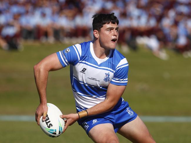 DAILY TELEGRAPH 23RD MAY 2023Pictured is St DominicÃs College player Jett Cleary during an NRL Schoolboys Cup game between St Gregory's College and St DominicÃs.Picture: Richard Dobson