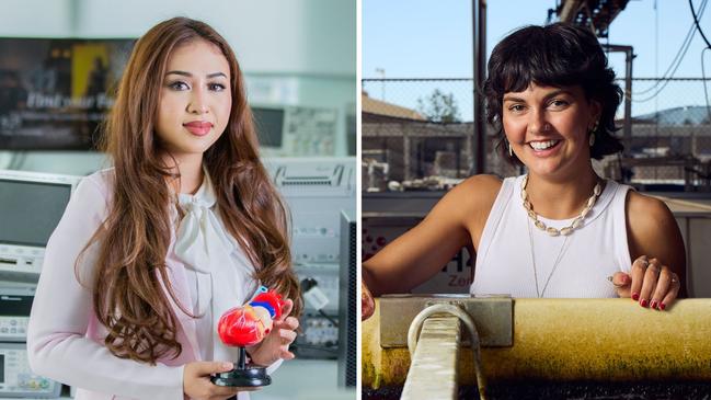 Two of SA's superstars of STEM. Pictures: The Advertiser