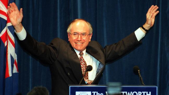 Just over a year after reclaiming the Liberal leadership John Howard was prime minister. Picture: Michael Jones