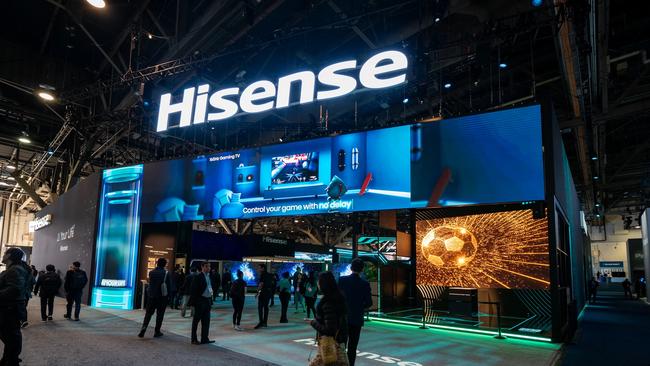 Hisense's booth at CES in the Las Vegas Convention Centre was 35 per cent bigger compared to last year.