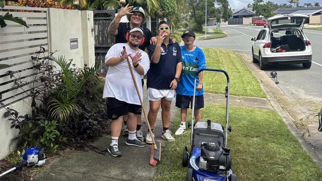 Aaron Bathgate, Tiari O’Connor and Josua Murray with support worker Winiata Barrett (back). Picture: Facebook