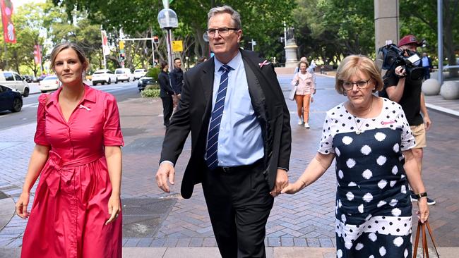 Greg Simms, the brother of Lynette Dawson, leaves Federal Court in Sydney on Thursday. Picture: Jeremy Piper