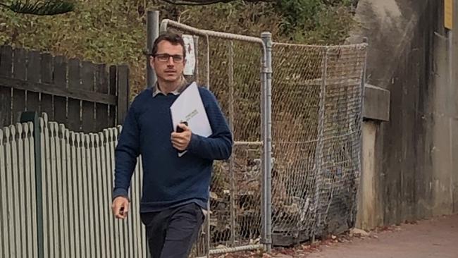 James Liske leaves Kiama Local Court in October 2020. Picture: Madeline Crittenden. 