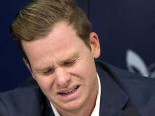 Steve Smith was clearly heartbroken in his press conference.