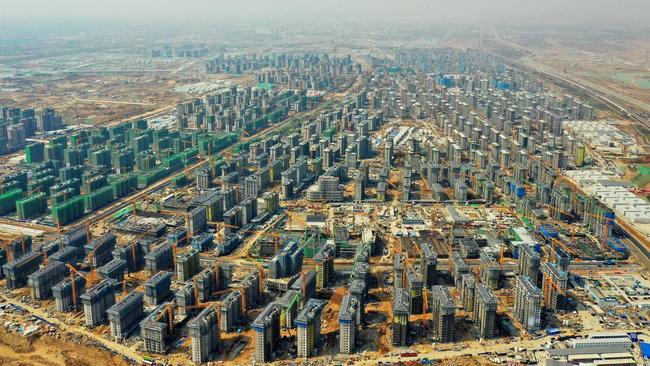 Beijing has spent more than double the cost of the Three Gorges Dam on building a futuristic mega city. Picture: Alamy