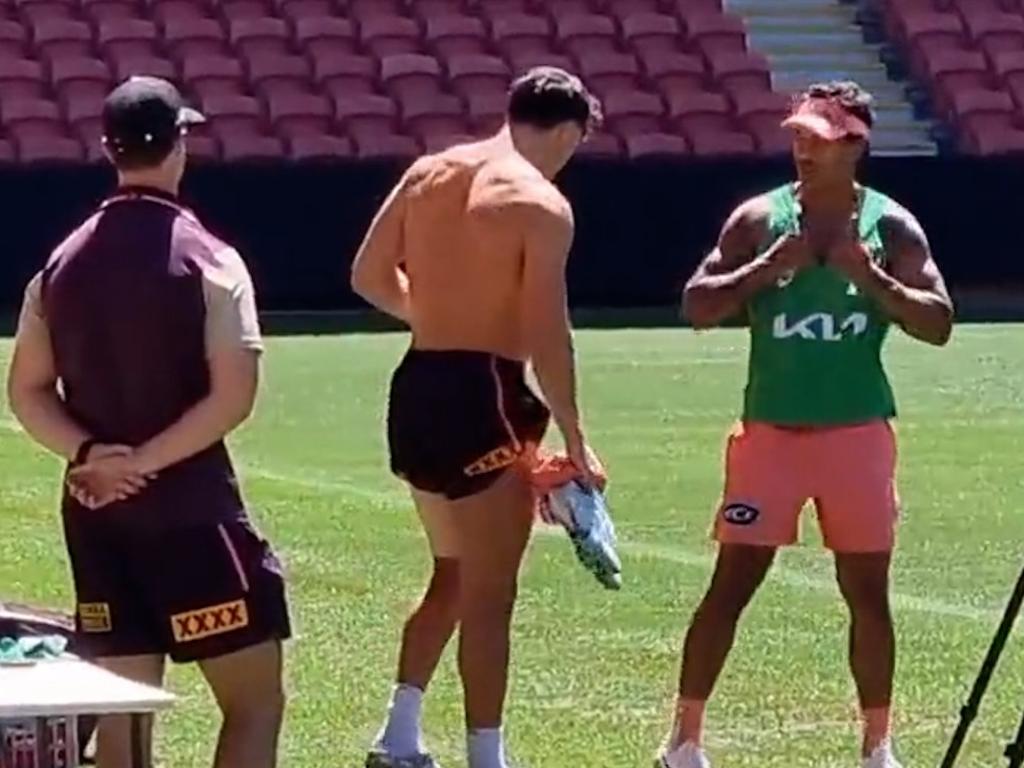 DARREN LOCKYER Hand Signed Broncos Shorts + Photo Proof