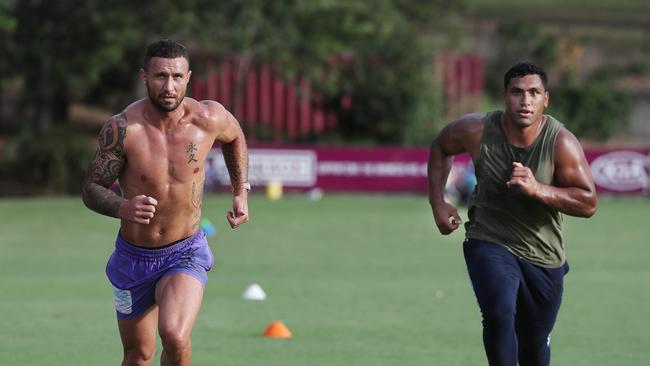 Cooper and Pangai Junior have been training together. Picture by Annette Dew.