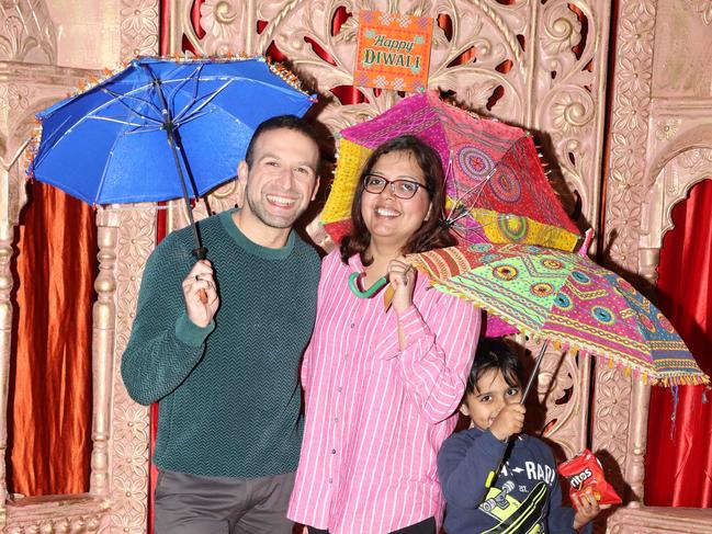 Jamal Hakim and Bharti at the Melbourne Diwali Festival held at Marvel Stadium on October 26, 2024Picture: Brendan Beckett