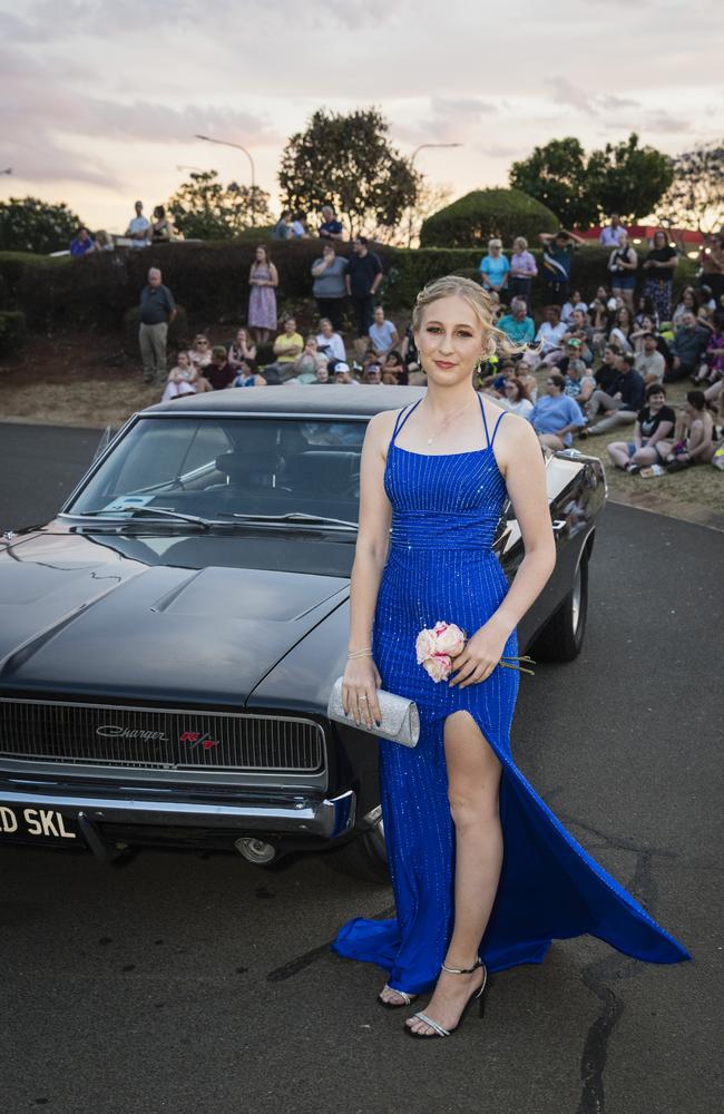 Kayla Dioth at Harristown State High School formal at Highfields Cultural Centre, Friday, November 17, 2023. Picture: Kevin Farmer