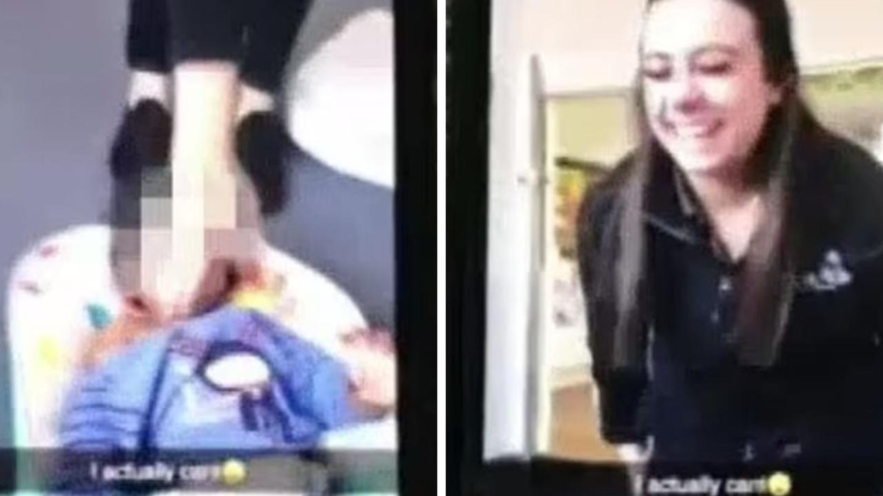 Footage shows childcare worker slap child