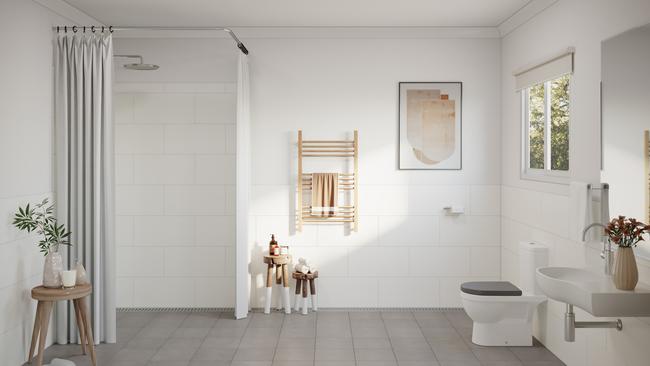 An artist's impression of a bathroom. Picture: SDA QLD