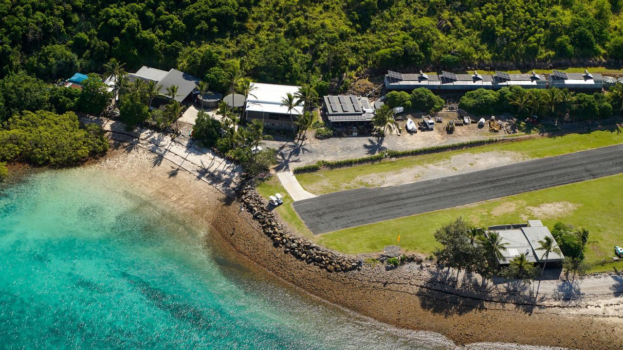 Aerial view of Keswick Island off the coast of Mackay in the Great Barrier Reef. Picture: Heidi Petith