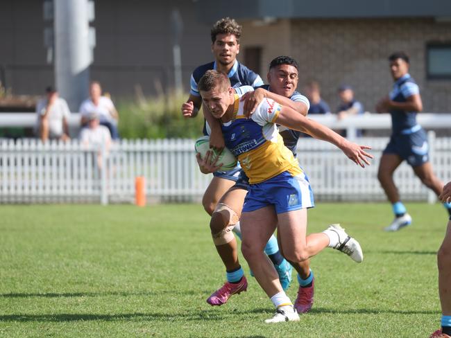 Pictured is The Peter Mulholland Cup at Ringrose Park, Wentworthville today. Patrician Brothers Blacktown v Matraville SHS. Picture: Tim Hunter.