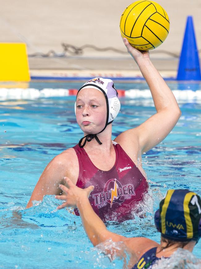 Abby Andrews in action this year. (AAP Image/Richard Walker)