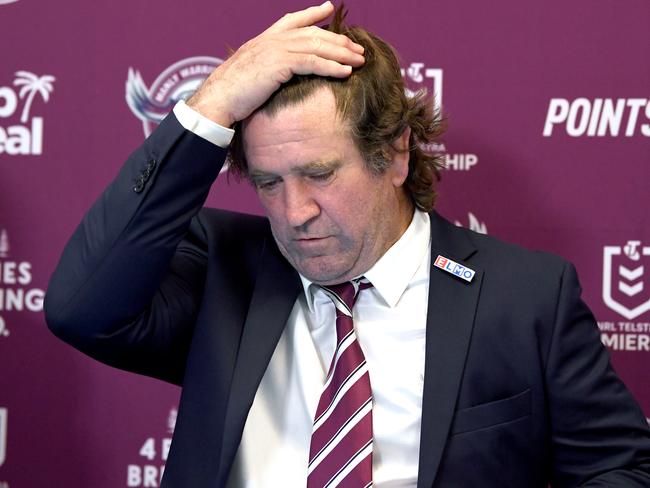 NRL 2022 RD22 Gold Coast Titans v Manly-Warringah Sea Eagles - Des Hasler Coach. Picture: NRL Photos