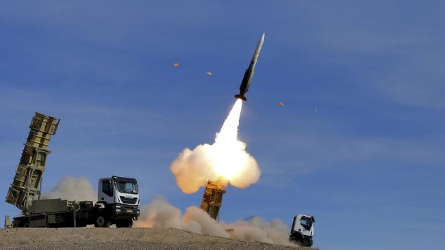Iran responded to the sanctions with military drills.
