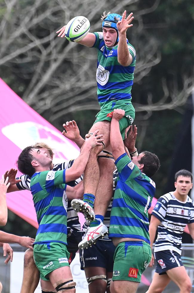 Avery Thomson. GPS v Brothers Colts club rugby 1. Saturday June 1, 2024. Picture, John Gass