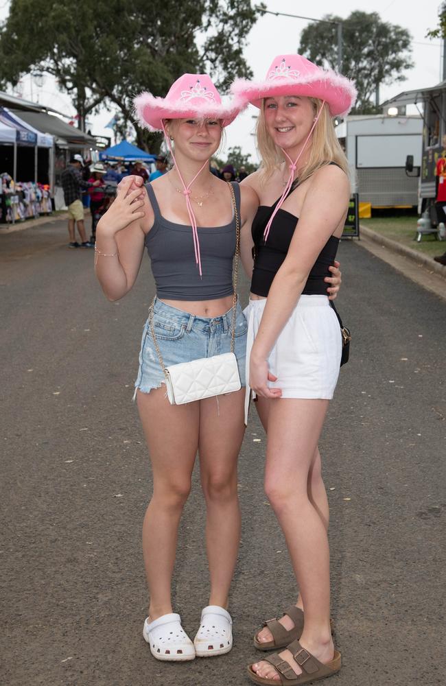 Sadie Perks (left) and Chloe Campbell at the Heritage Bank Toowoomba Royal Show.Saturday April 20th, 2024 Picture: Bev Lacey