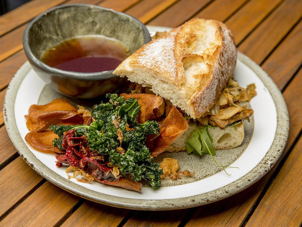 Star Anise Slow Braised Beef Baguette dish. Picture: Jerad Williams.