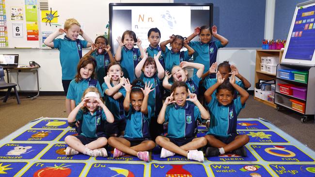 My First Year 2023: Isabella State School Prep class B pull silly faces: back row: Lucas, Gilbert, Olivia, Terrance, Kamaiyah, Ashleigh; middle row: Charlotte, Sullivan, Anastasia, Elsie, Bonell; front row: Peyton, Hazel, Patricia, Eugene. Picture: Brendan Radke