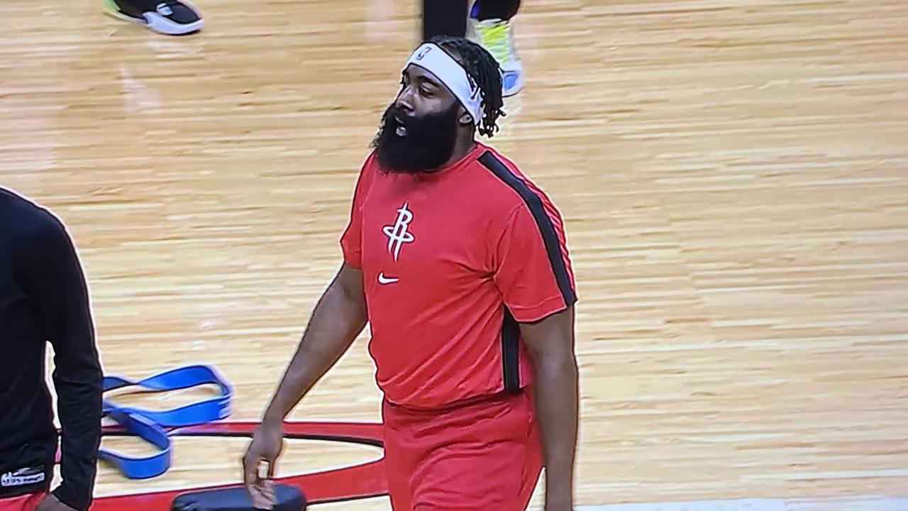 James deals harden look