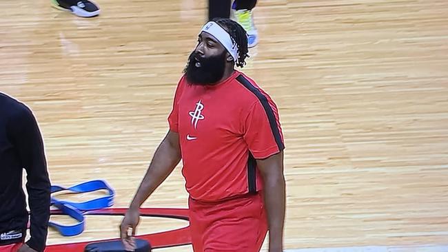 James Harden was looking thicker than usual.